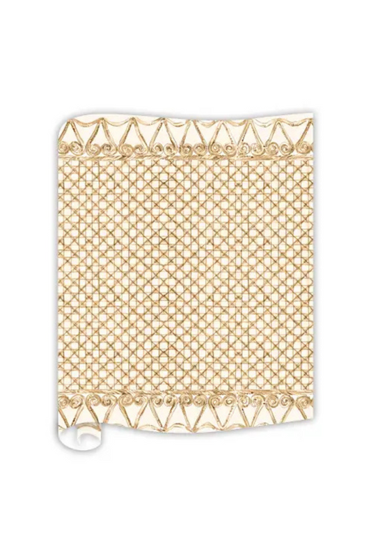 Cane Gold Table Runner