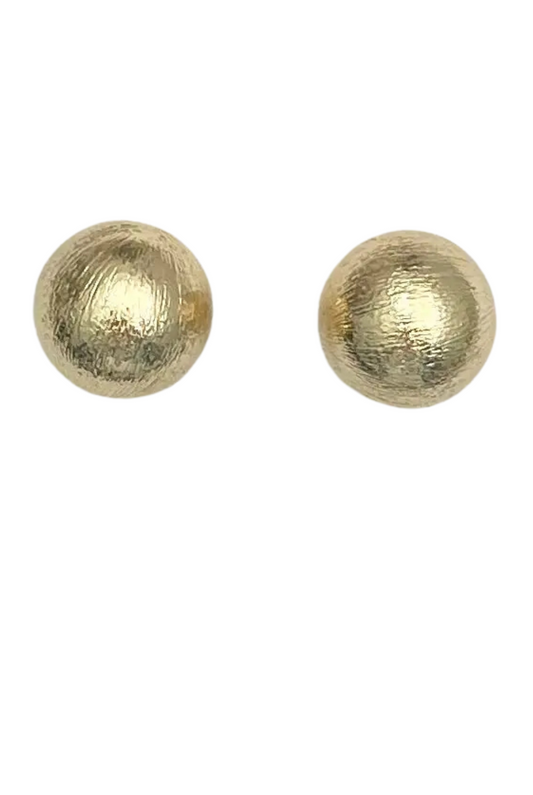 Gilded Gold Stud Earrings