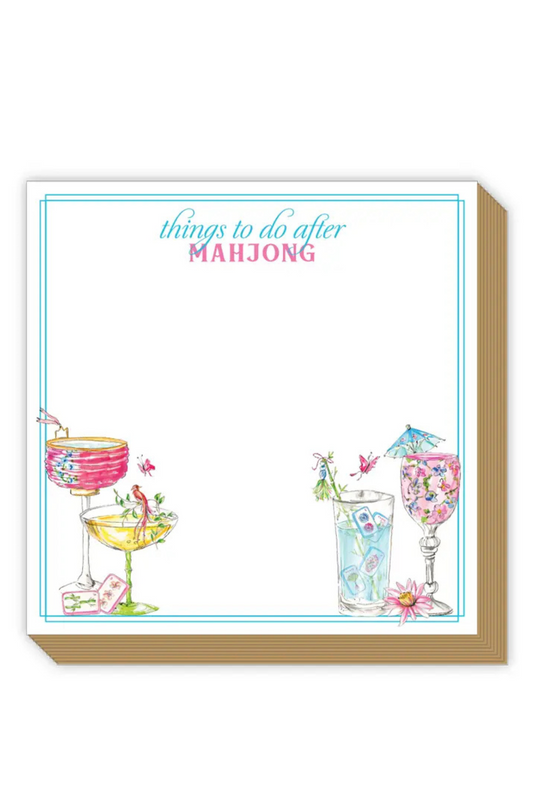 Mahjong Cocktails Things To Do After Mahjong Luxe Notepad