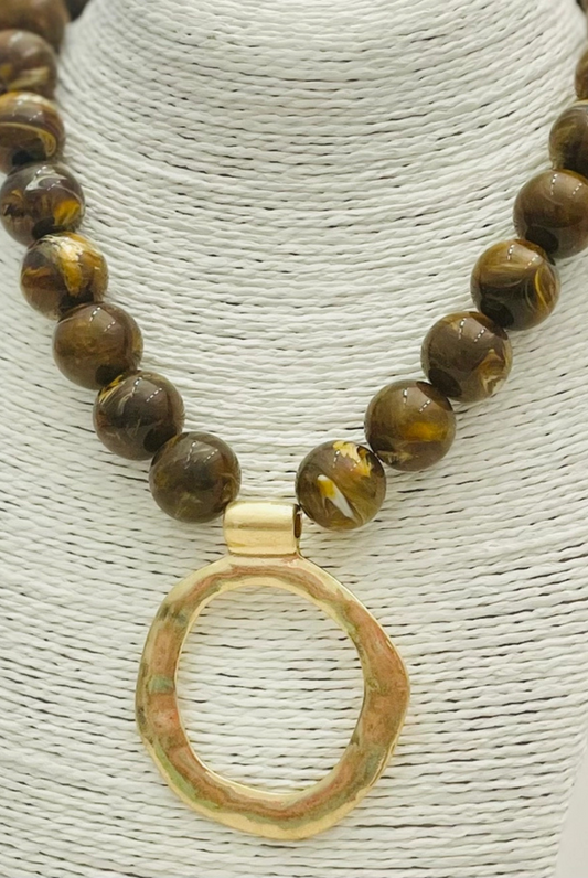 Chic Ball Necklace with Pendant