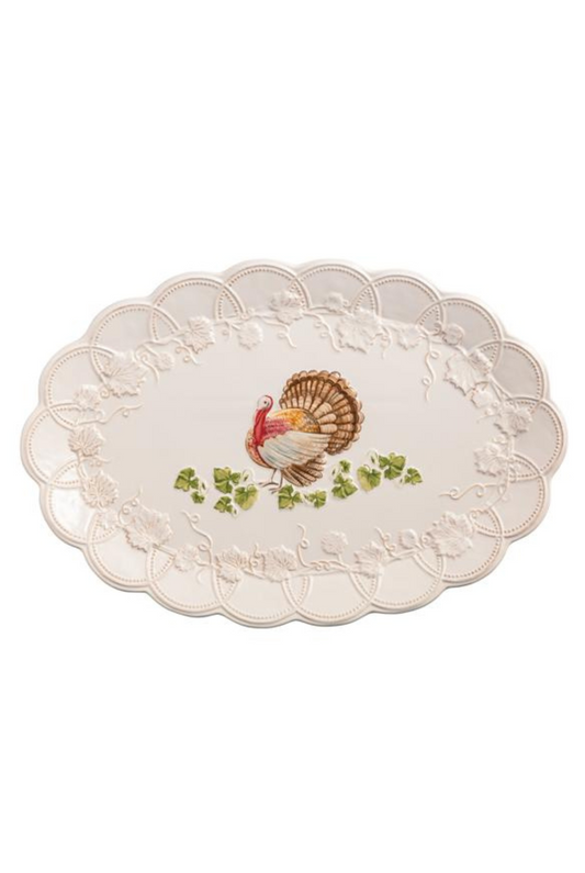 Stoneware Turkey Platter