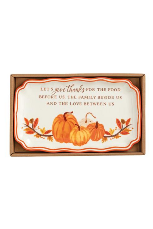 Give Thanks Sentiment Plate