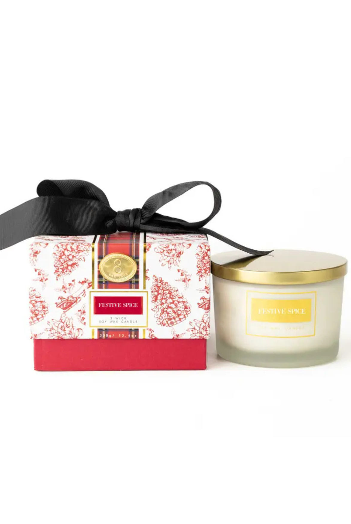 Festive Spice 3-Wick Boxed Soy Wax Candle