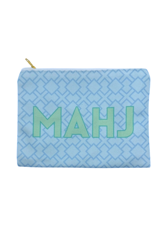 Mahjong Card & Accessory Bag in Blue