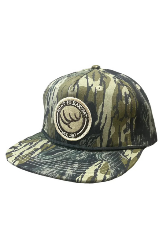 Hunt to Harvest Circle Woven Patch Tree Stand Rope Hat