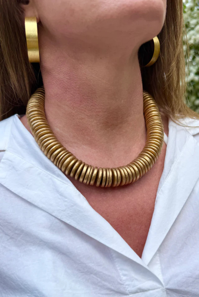 Merritt Millie Gold Coconut Shell Necklace