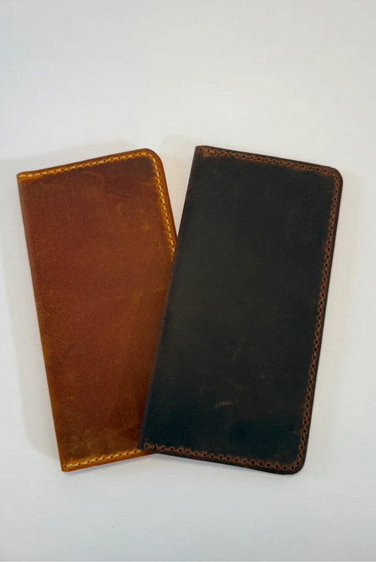 Golden Leather Co. Longhorn Wallet in Dark Brown
