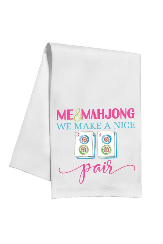 Me & Mahjong We Make A Nice Pair Kitchen Towel