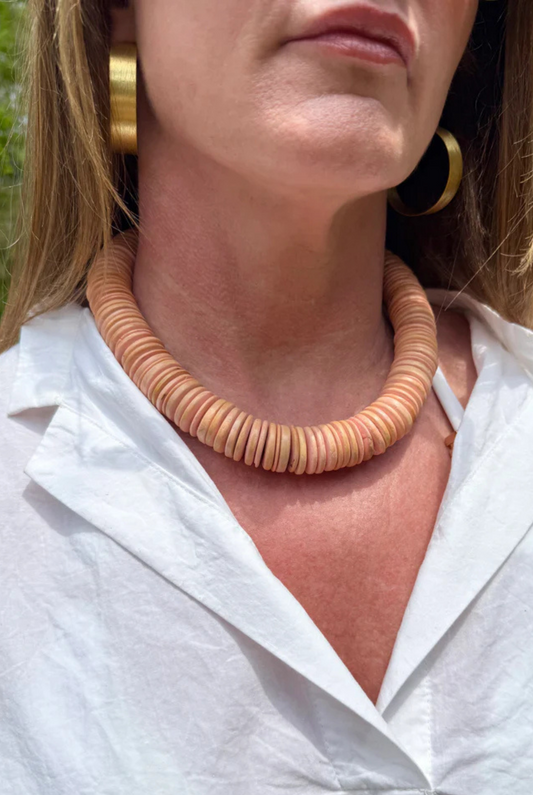 Merritt Millie Pink Coconut Shell Necklace