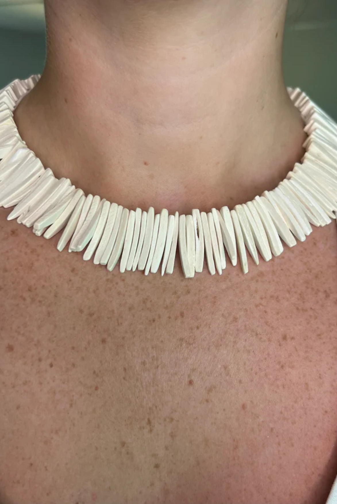 Merritt Millie White Coconut Shell Stick