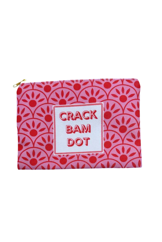 Mahjong Card & Accessory Bag in Pink