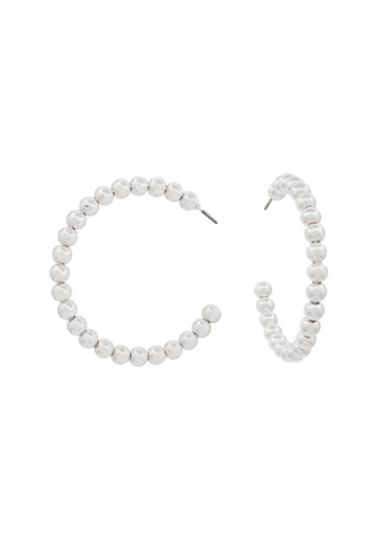 Perfect Pair Hoops in Silver
