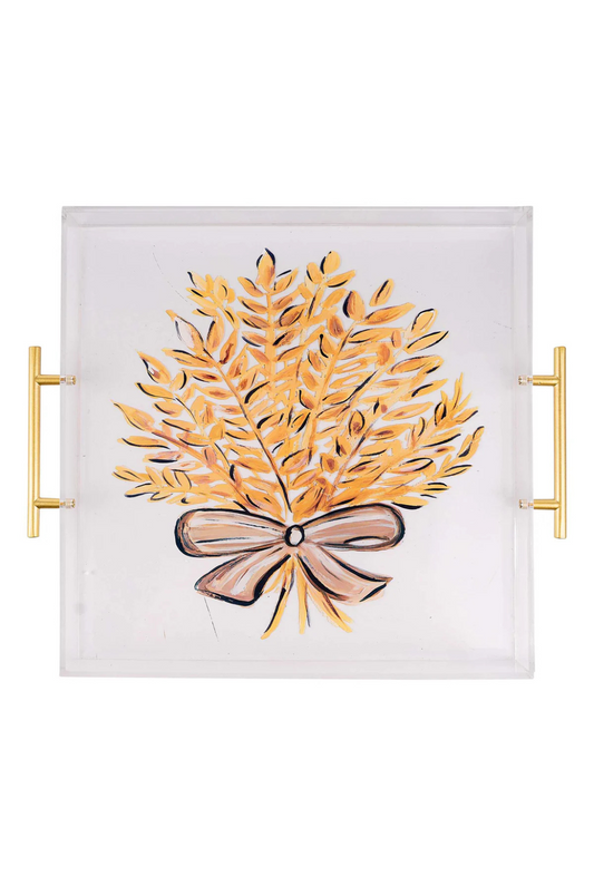 Bountiful Wheat Acrylic Tray