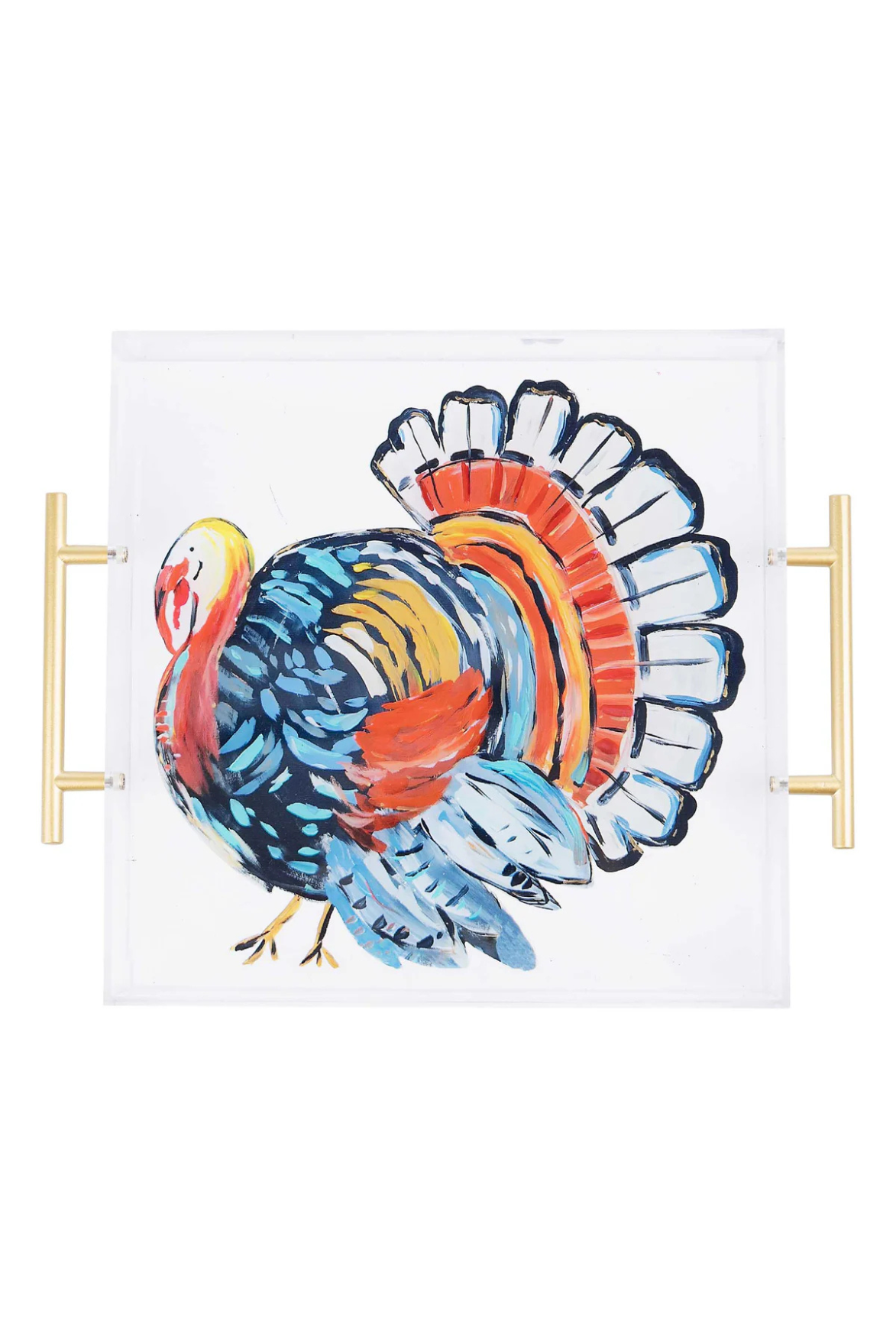 Colorful Turkey Acrylic Tray