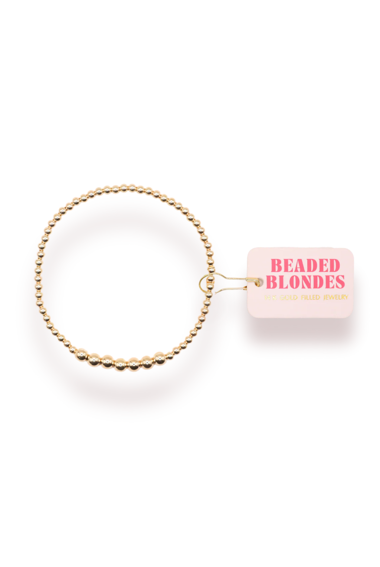 Beaded Blondes Lucky Bracelet in Gold