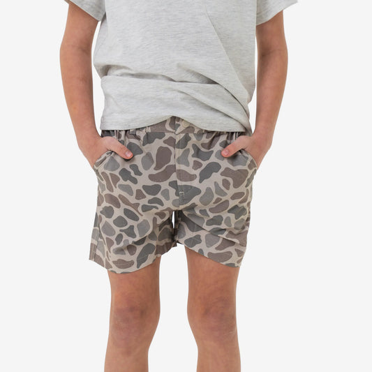 Burlebo | Youth Everyday Shorts in Classic Deer Camo