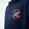 Burlebo Youth Fleece Hoodie - Old School Duck Hunt in Navy