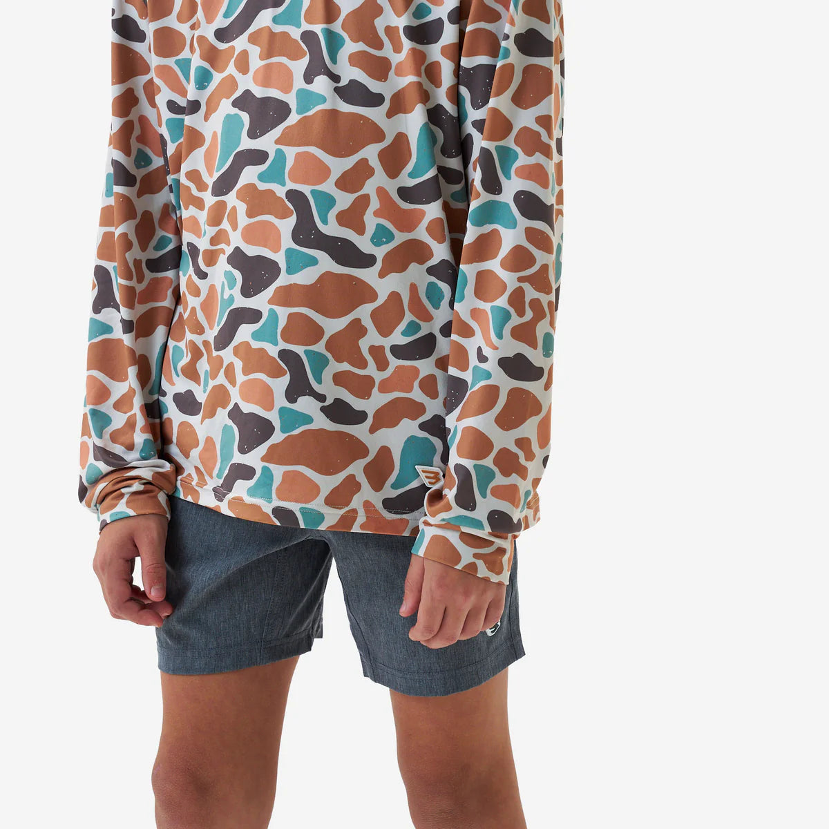 Burlebo | Youth Performance Hoodie in Bayside Camo