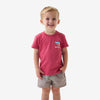 Burlebo | Youth American Dogs T-Shirt in Heather Crimson