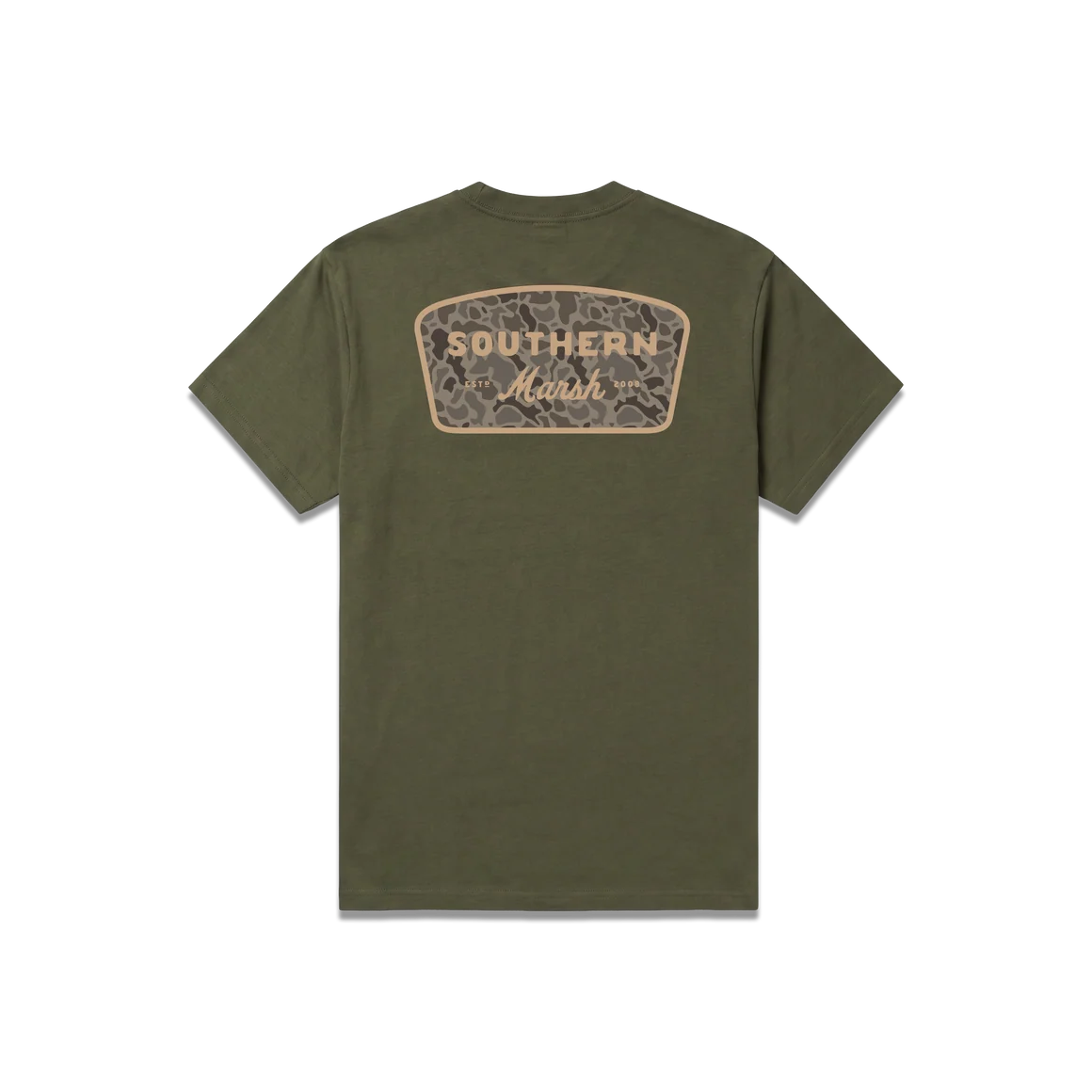 Southern Marsh | Youth Branding - Retro Camo T-Shirt in Dark Olive