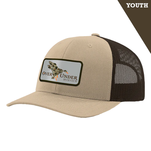Over Under I Youth Mesh Back Duck Club Hat in Khaki