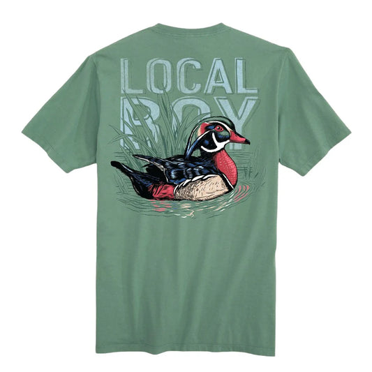 Local Boy | Youth Wood Duck T-Shirt in Light Green