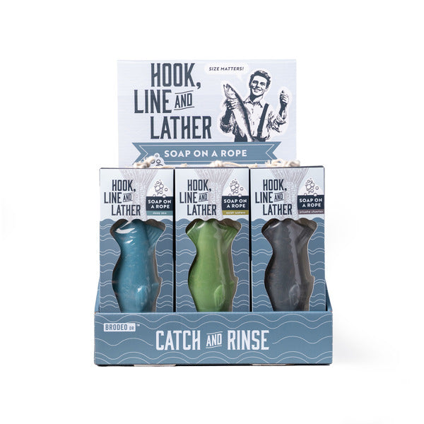 Brodeo Drive Hook Line and Lather Soap on a Rope