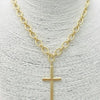 Gold Cross Chain Necklace