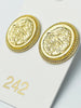 Chic Regal Stamp Gold Stud