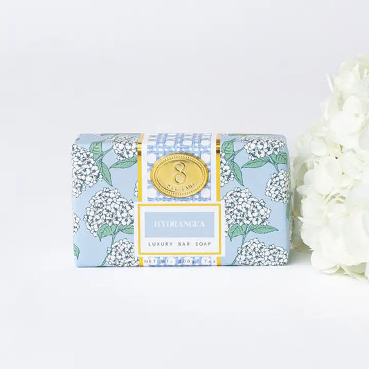 Hydrangea Wrapped Bar Soap