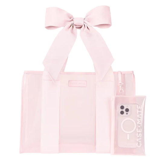 Casemate | Jelly Bow Tote in Ballet Pink