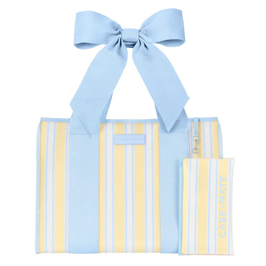 Casemate | Jelly Bow Tote in Cabana Stripe