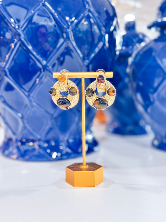 Classic Look Earrings in Tortoise