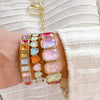 Sparkle Multi Heart Bracelet Stack Set