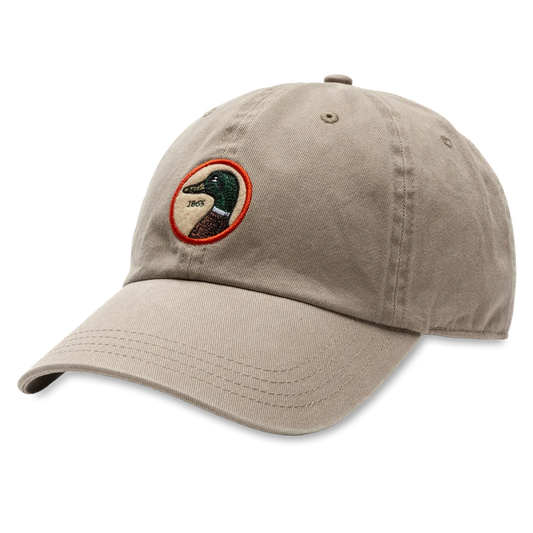 Duck Head | Circle Patch Twill Hat in Clay