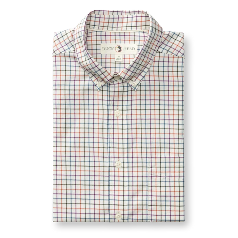 Duck Head | LS Cotton Twill Sport Button Down in Weathered Rose