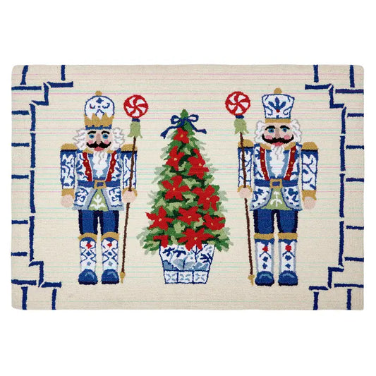 Chinoiserie Nutcrackers Hook Rug