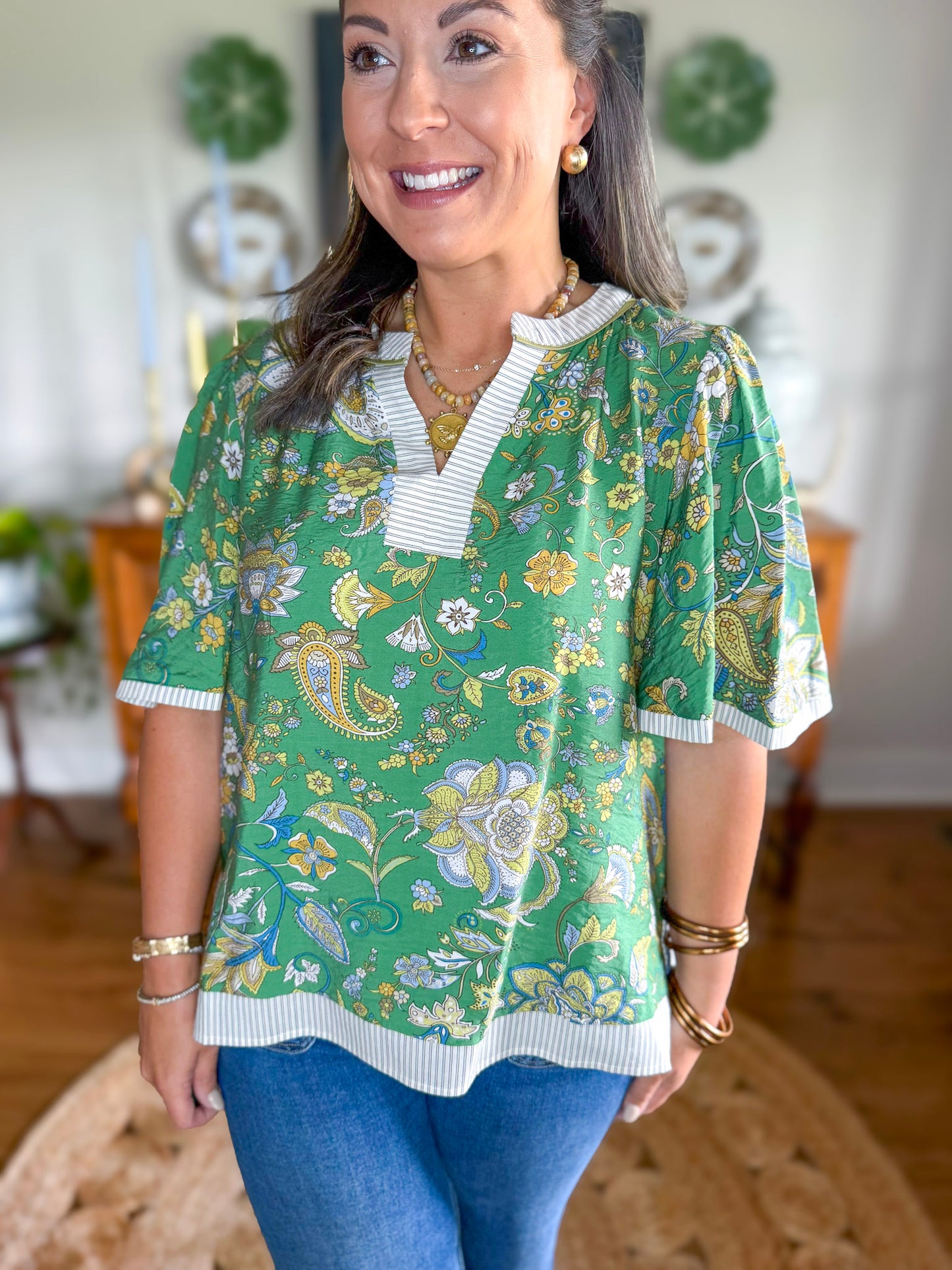 Hawthorne Paisley Top