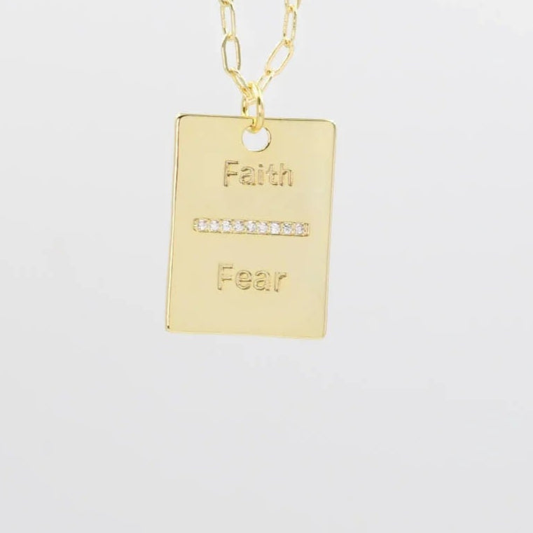 Faith Over Fear Charm