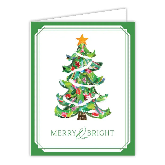 Merry & Bright Christmas Tree Greeting Card