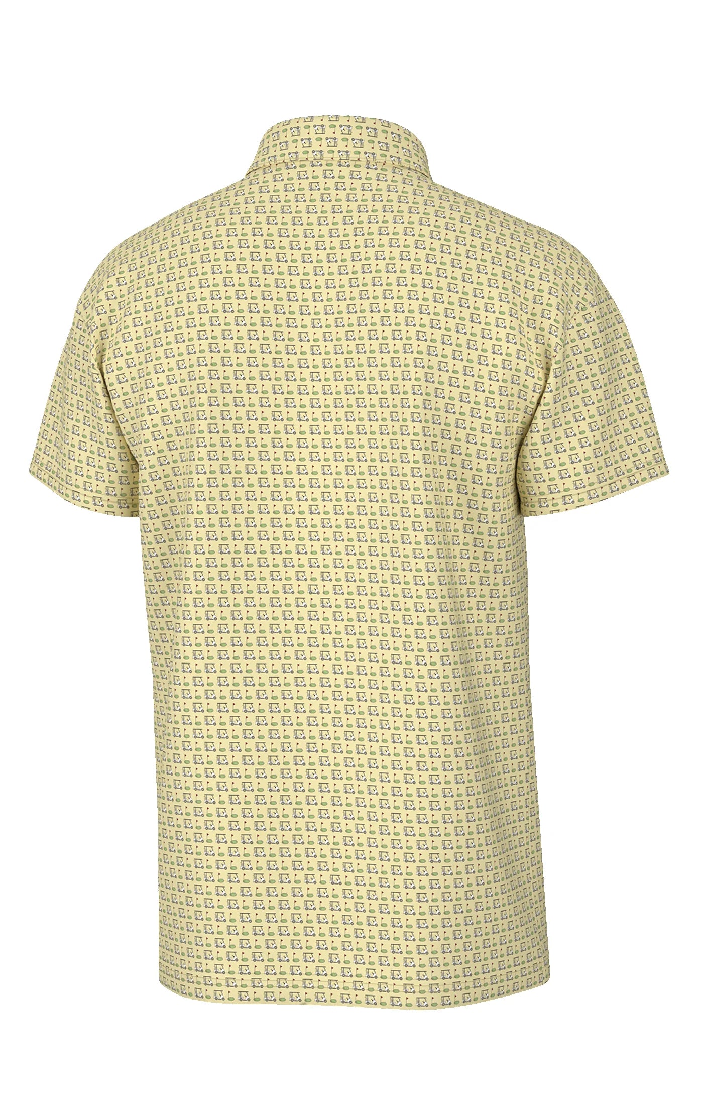 Southern Point Youth Golf Carts Performance Polo in Sunshine