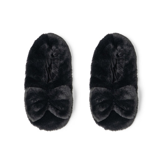 Hello Mello Cuddlers Heated Slippers in Black