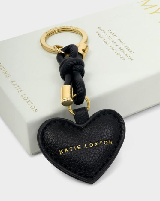 Katie Loxton | Key to my Heart Gift Boxed Keyring in Black