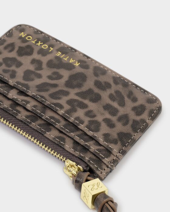 Katie Loxton | Gift Boxed Suedette Coin & Card Holder in Leopard