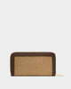 Katie Loxton | Florence Wallet in Bitter Chocolate/Natural Raffia