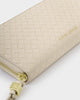 Katie Loxton | Nova Woven Texture Large Wallet in Oyster