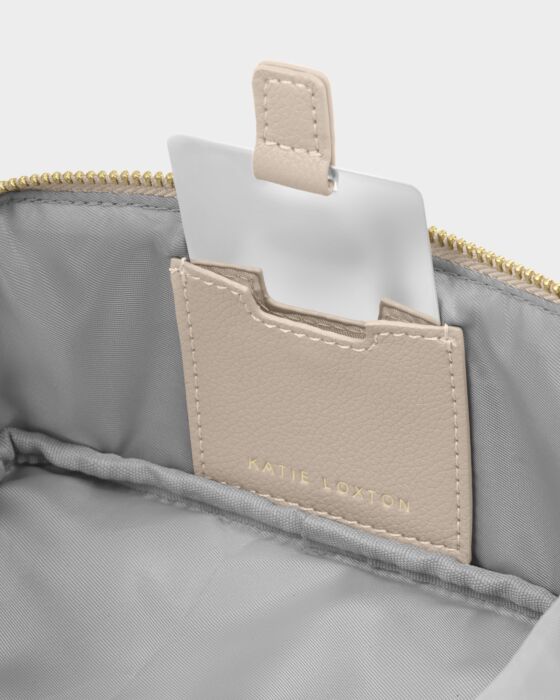 Katie Loxton | Fold-Out Mirror Makeup Bag in Oyster