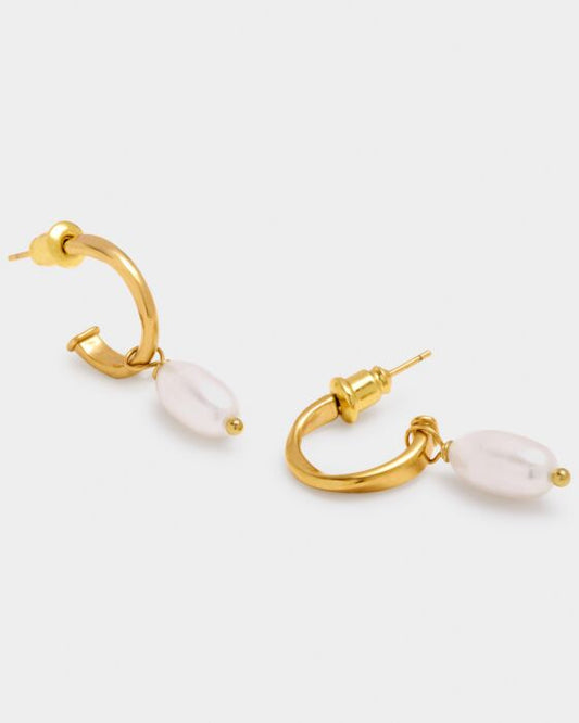 Katie Loxton | Pearl Lustre Hoop Earrings