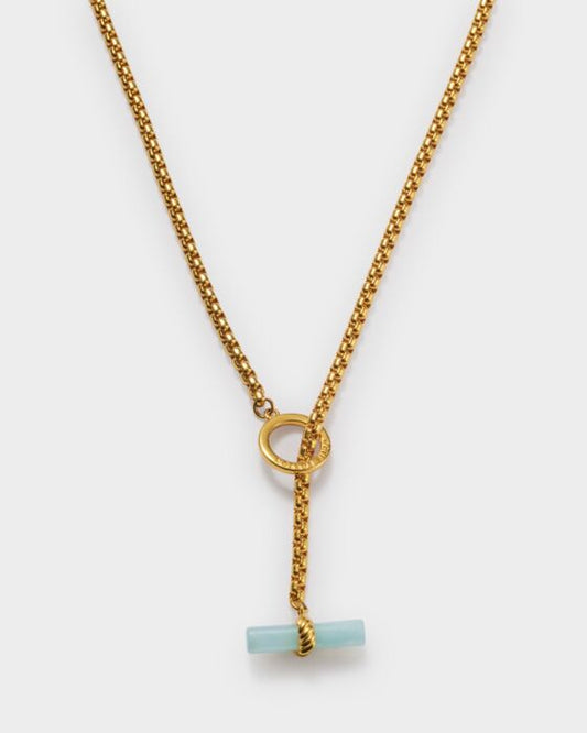 Katie Loxton | Azura Waterproof Gold T-Bar Necklace
