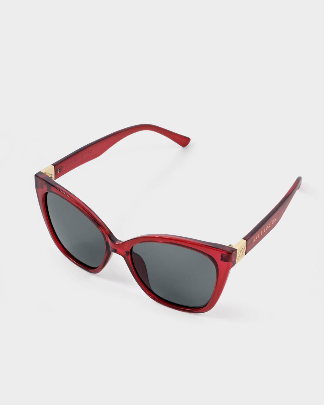 Katie Loxton | Mykonos Oversized Sunglasses in Dark Cherry